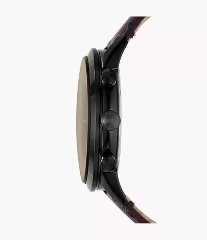 Fossil Townsman 44 mm Chronograph Brown Leather Watch FS5437