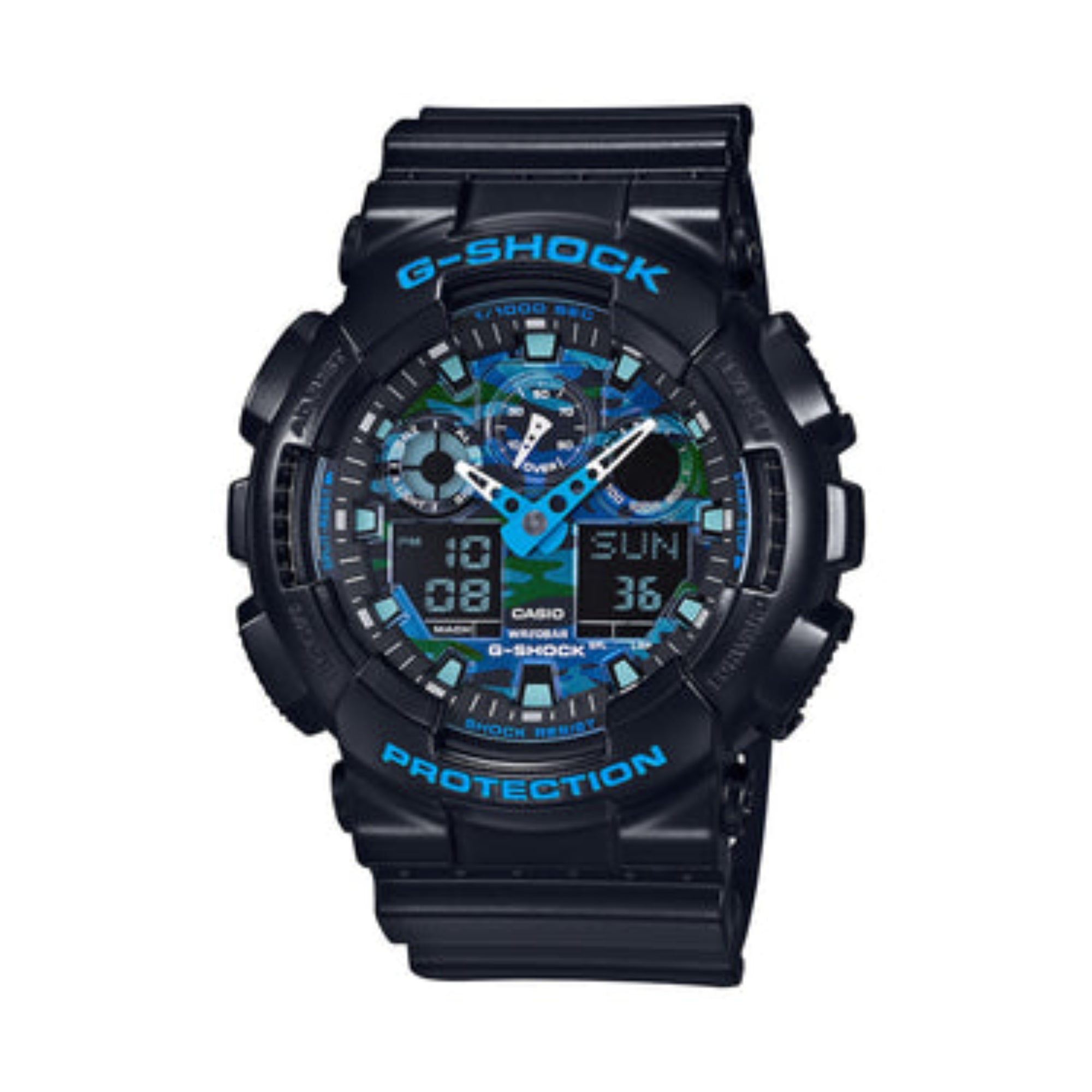 Casio G-Shock Classic Analog-Digital Black Resin GA100-1A2 - Bijoux Eclore