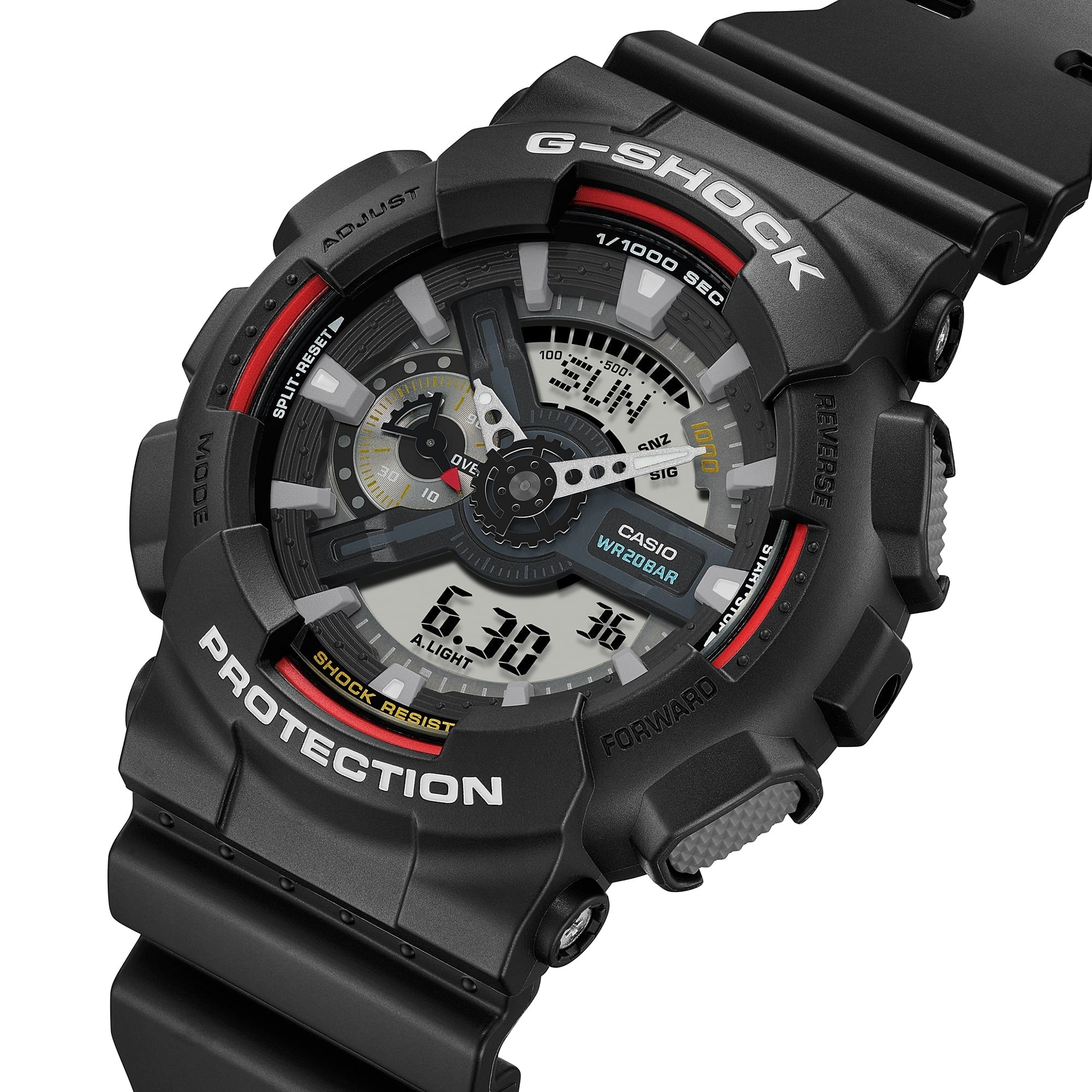 Casio GA110RL-1A G-Shock 110 Series Black Resistant Men's Watch - Bijoux Eclore