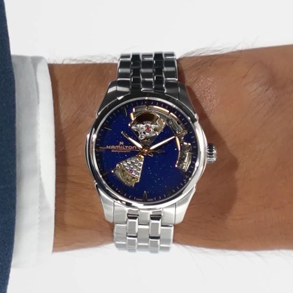 Hamilton Jazzmaster Open Heart 36mm Stainless Steel Bracelet H32215142 - Bijoux Eclore