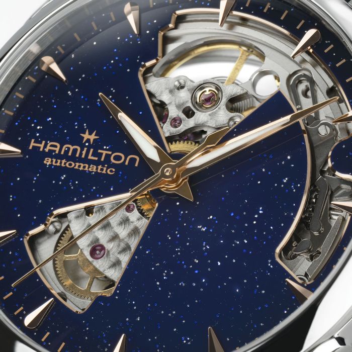 Hamilton Jazzmaster Open Heart 36mm Blue Aventurine Dial H32215642 - Bijoux Eclore