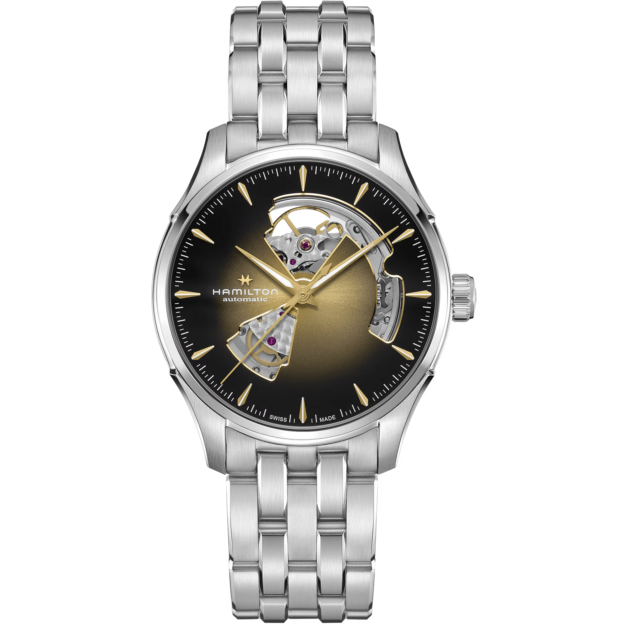 Hamilton Jazzmaster Open Heart Auto 40mm H32675101 - Bijoux Eclore