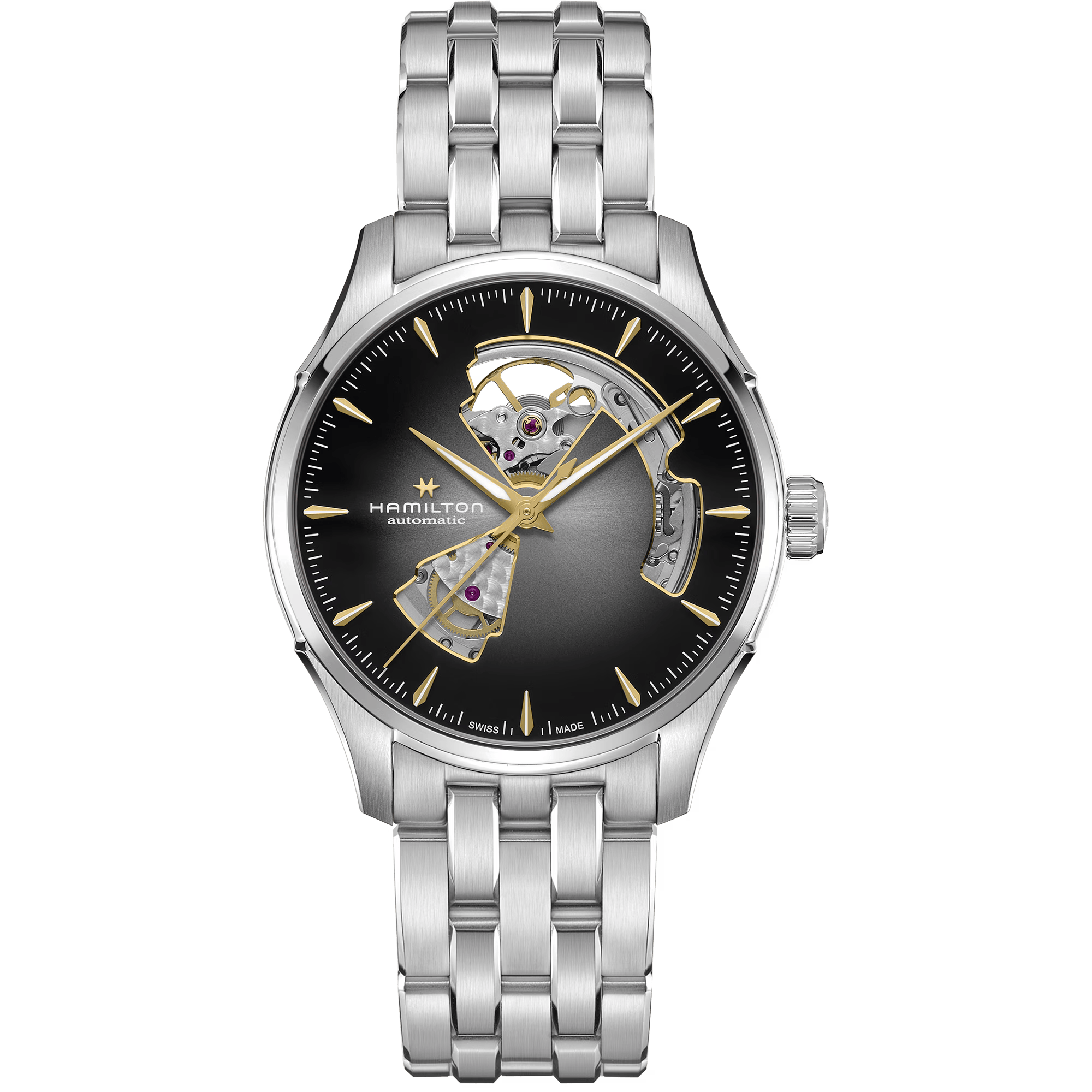 Hamilton Jazzmaster Open Heart Auto 40mm H32675181 - Bijoux Eclore