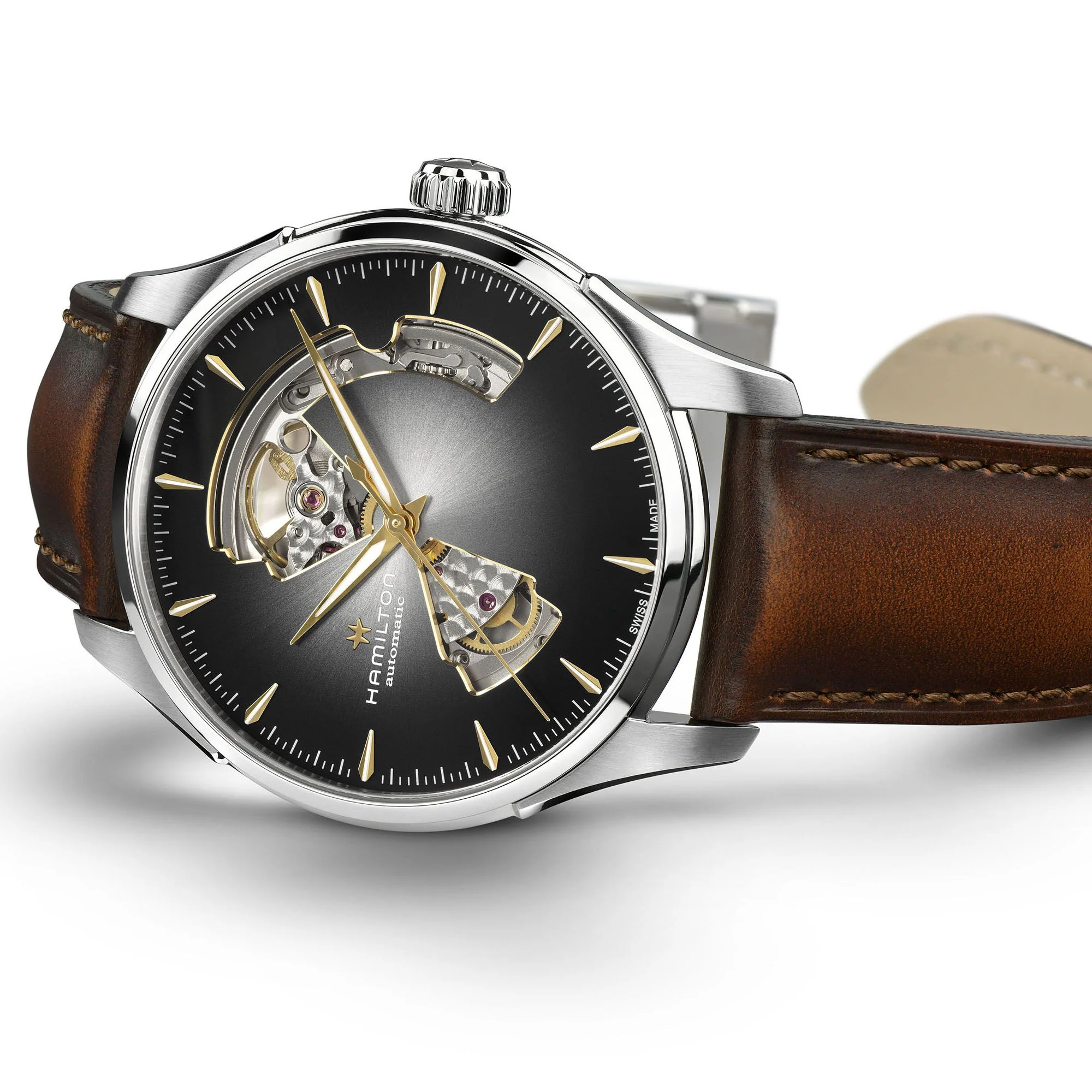 Hamilton Jazzmaster Open Heart Auto 40mm H32675581 - Bijoux Eclore