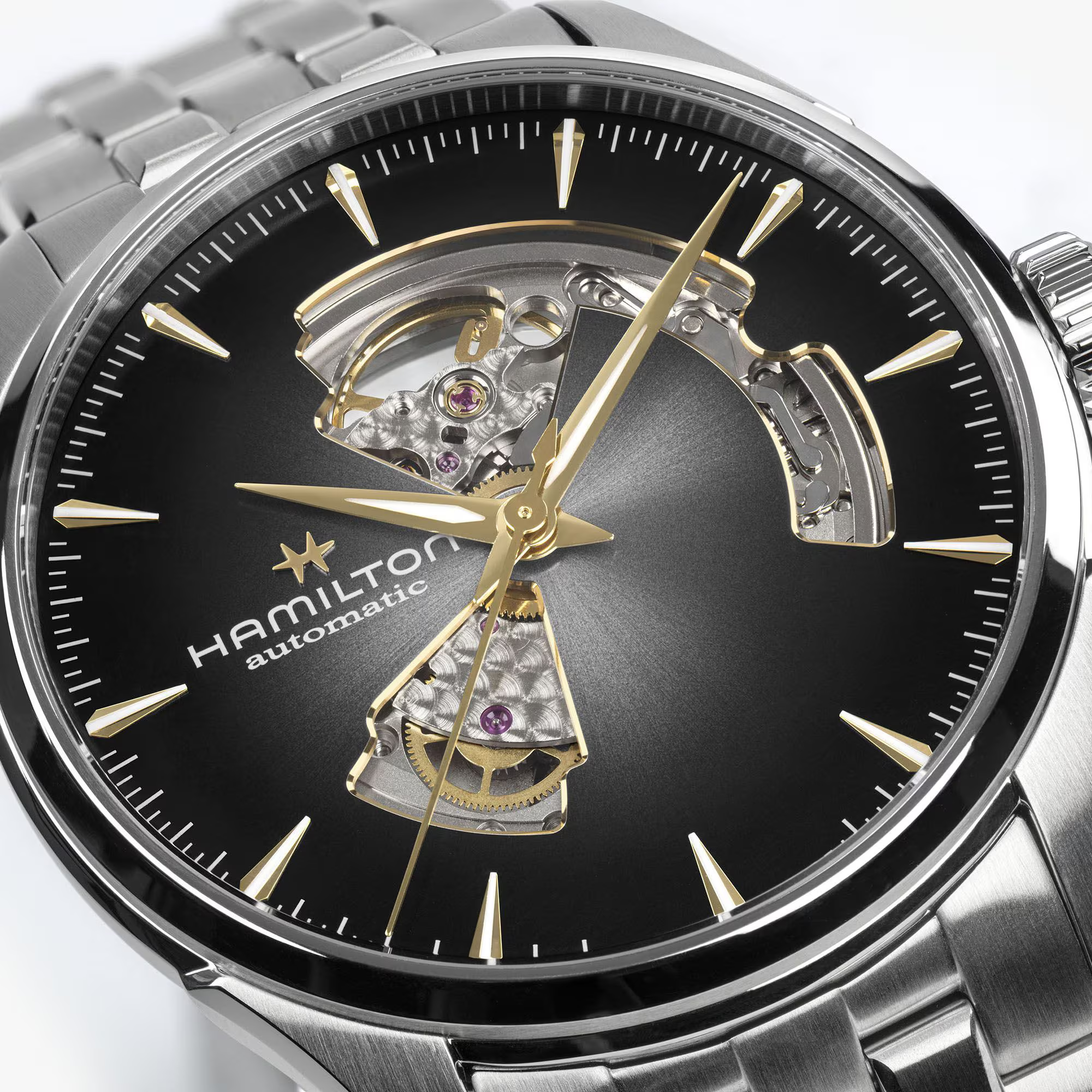 Hamilton Jazzmaster Open Heart Auto H32705180 - Bijoux Eclore
