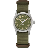 Hamilton Khaki Field Quartz Green Dial Fabric Strap Women's Watch H69301960 - Bijoux Eclore