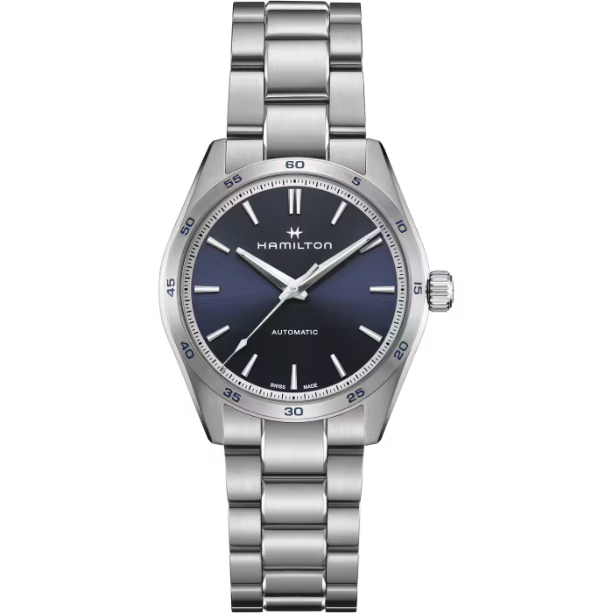 Hamilton Jazzmaster Performer Auto Blue Dial Stainless Steel Men's Watch H36215140 - Bijoux Eclore