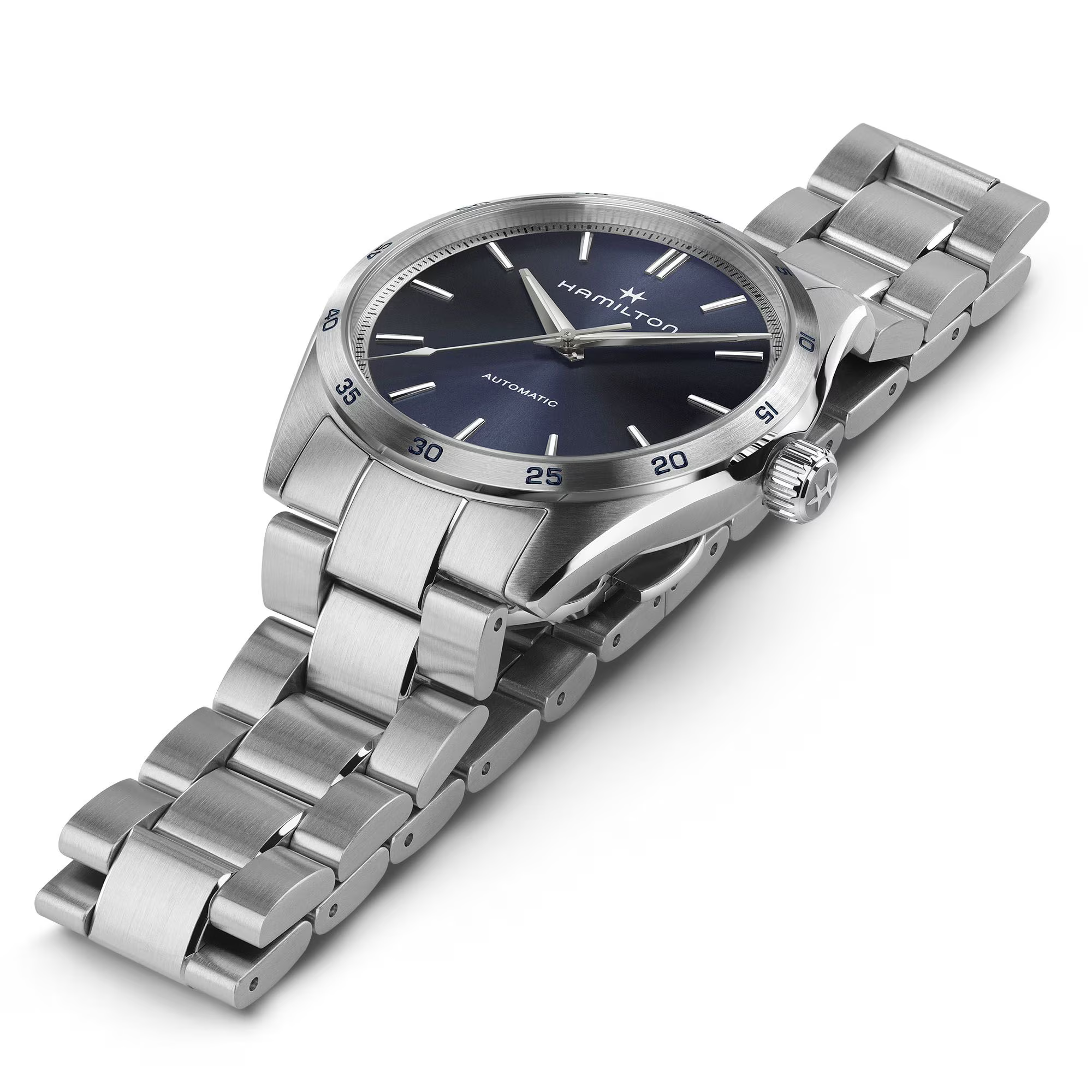 Hamilton Jazzmaster Performer Auto Blue Dial Stainless Steel Men's Watch H36215140 - Bijoux Eclore