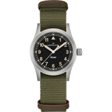 Hamilton Khaki Field Quartz Black Dial Fabric Strap Women's Watch H69301930 - Bijoux Eclore