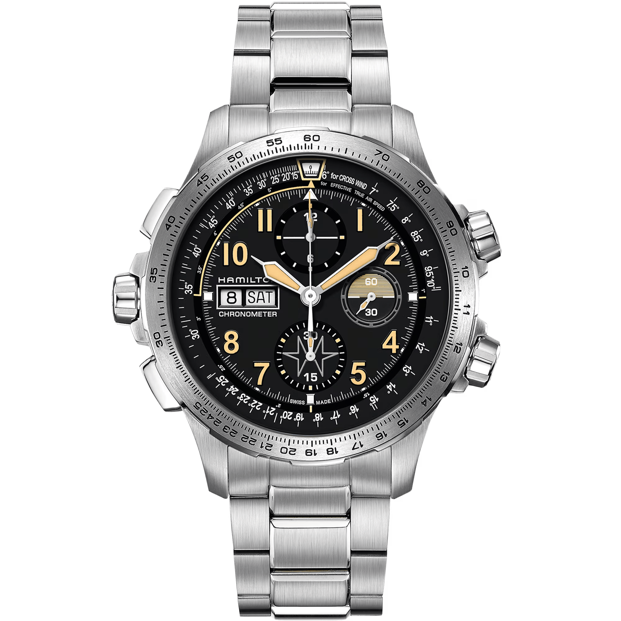 Hamilton Khaki Aviation X-Wind Day Date Auto Chrono Limited Edition H77796135 - Bijoux Eclore