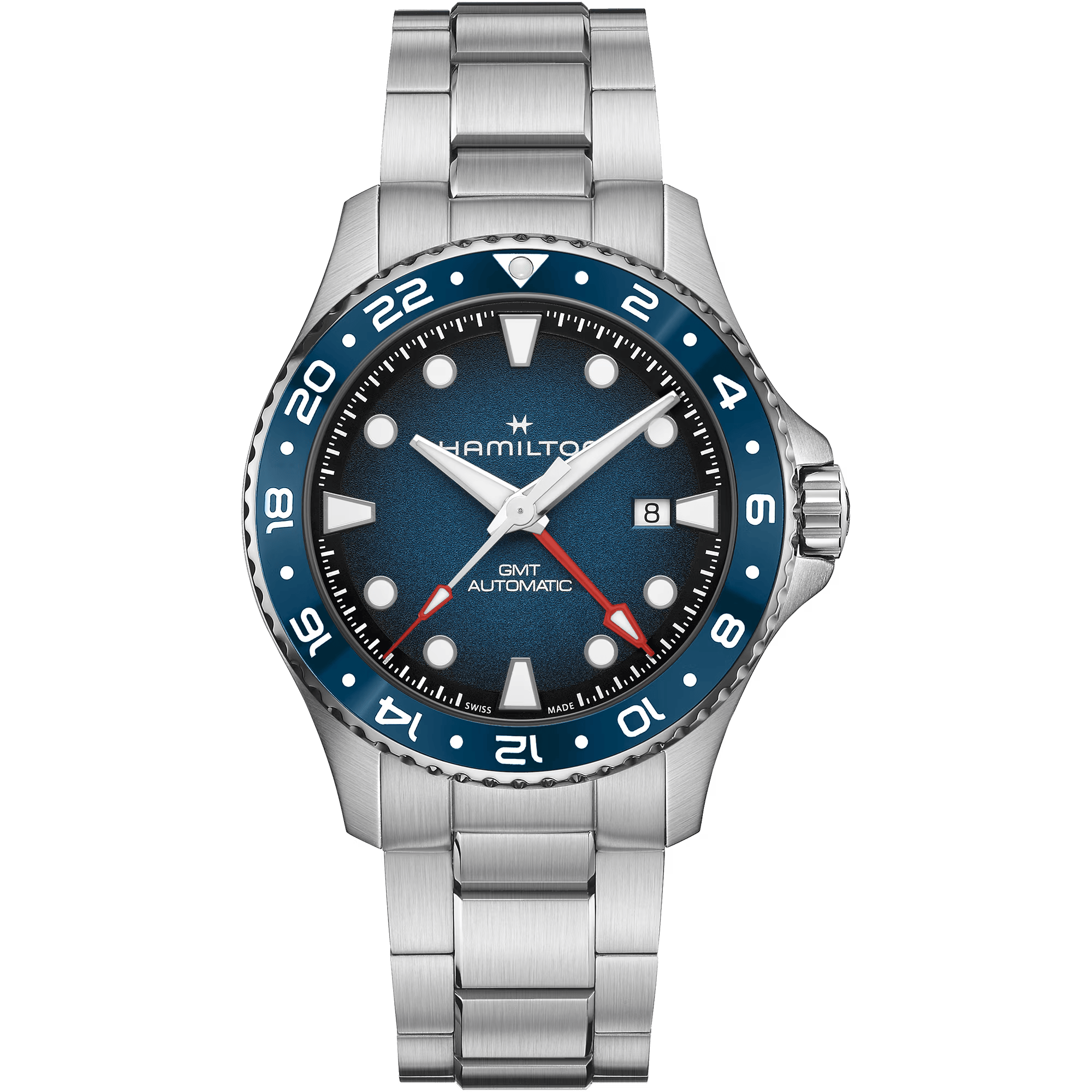 Hamilton Khaki Navy Scuba Auto GMT H82535140 - Bijoux Eclore