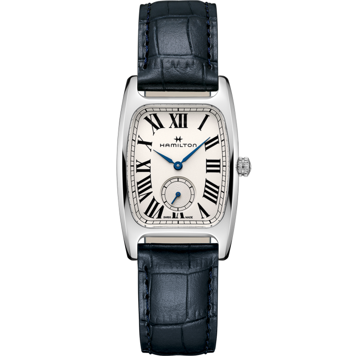 Hamilton Boulton L Silver Dial Blue Leather Ladies Watch H13421611