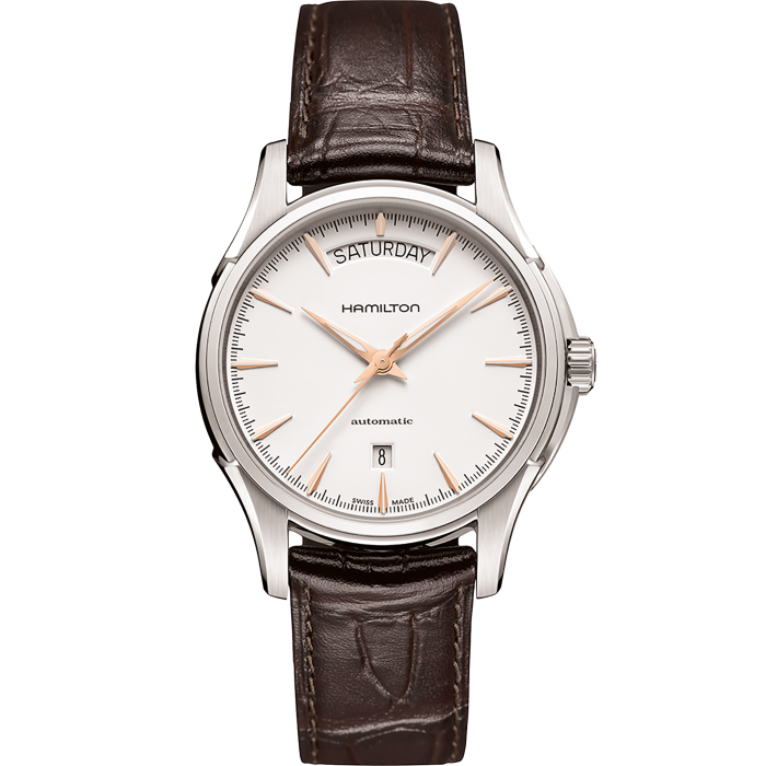 Hamilton Jazzmaster Day Date Auto Automatic White Dial Watch H32505511