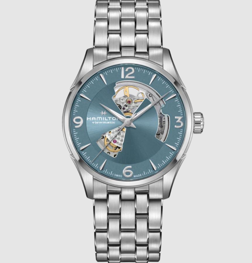 Hamilton Jazzmaster Open Heart Auto Automatic Blue Dial Watch H32705142