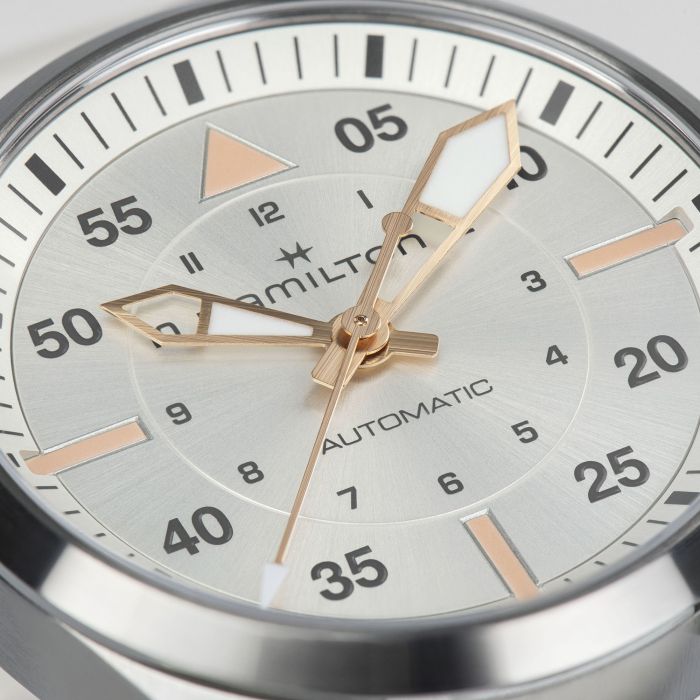 Hamilton Khaki Aviation Pilot Auto Automatic Silver Dial Women Watch H76215850