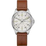 Hamilton Khaki Aviation Pilot Day Date Auto Automatic Silver Dial H64635550