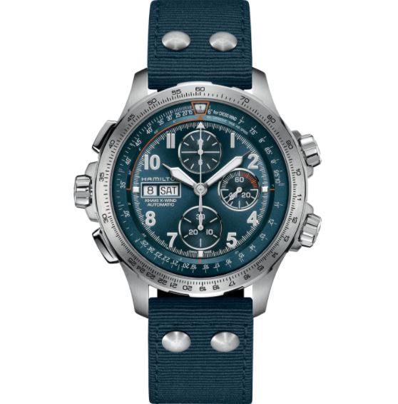 Hamilton Khaki Aviation X-Wind Auto Chrono Automatic Blue dial H77906940