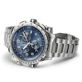 Hamilton Khaki Aviation X-wind GMT Chrono Quartz Blue Dial Watch H77922141