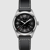 Hamilton Khaki Field Black Dial Black Leather Watch H68551733