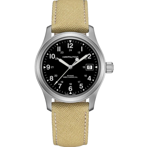 Hamilton Khaki Field Mechanical Black Dial Men's Watch H69439933