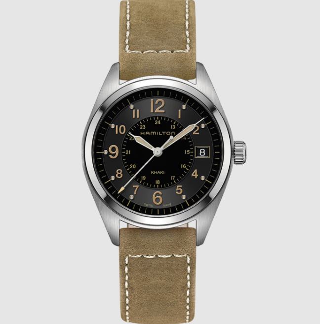 Hamilton Khaki Field Quartz Black Dial Men's Watch H68551833