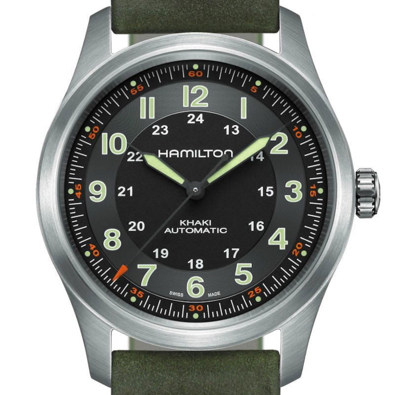 Hamilton Khaki Field Titanium Auto Black Dial Unisex Watch H70205830