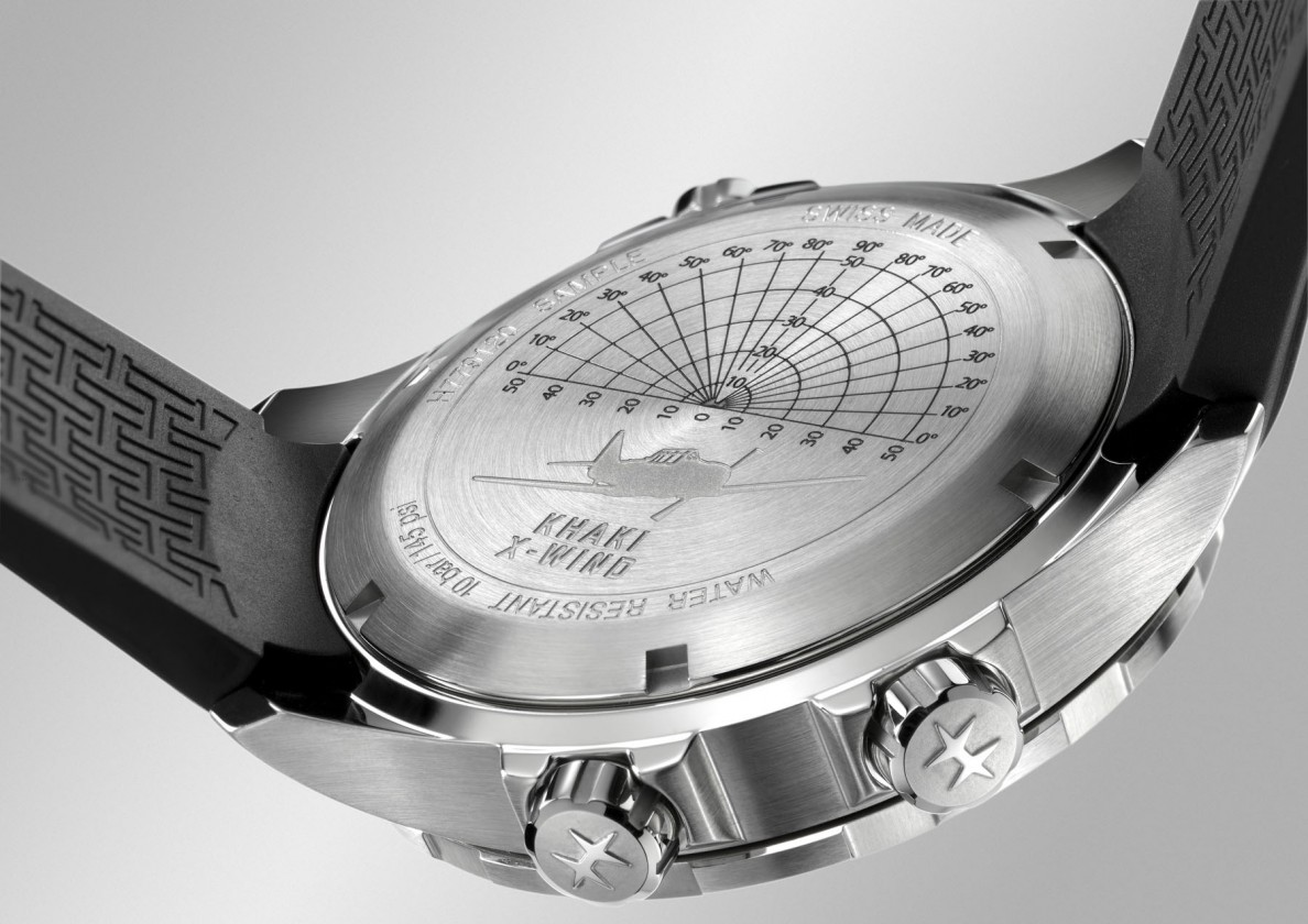 Hamilton Men's Khaki Aviation X Wind GMT Chrono Black Dial Watch H77912335