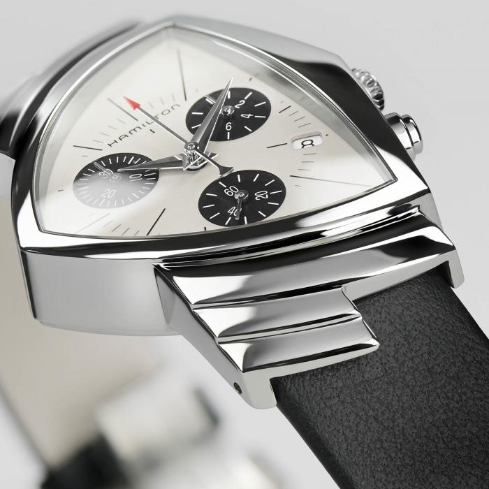 Hamilton Ventura Chronograph Shield Shaped Men's Watch H24432751