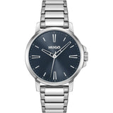 HUGO #SMOOTH Blue Dial Stainless Steel Men's Quartz 1530419