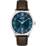 Hugo Boss Elite Blue Dial Brown Leather 1513955