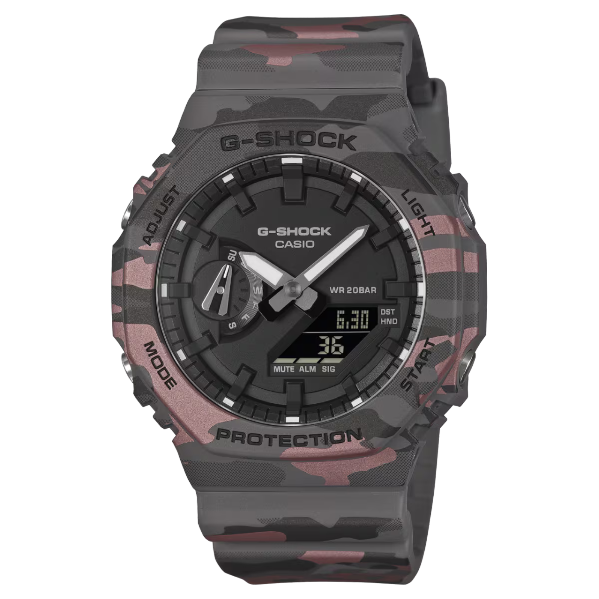 Casio G-SHOCK Analog-Digital 2100 Series Camouflage GA2100CM-8A - Bijoux Eclore