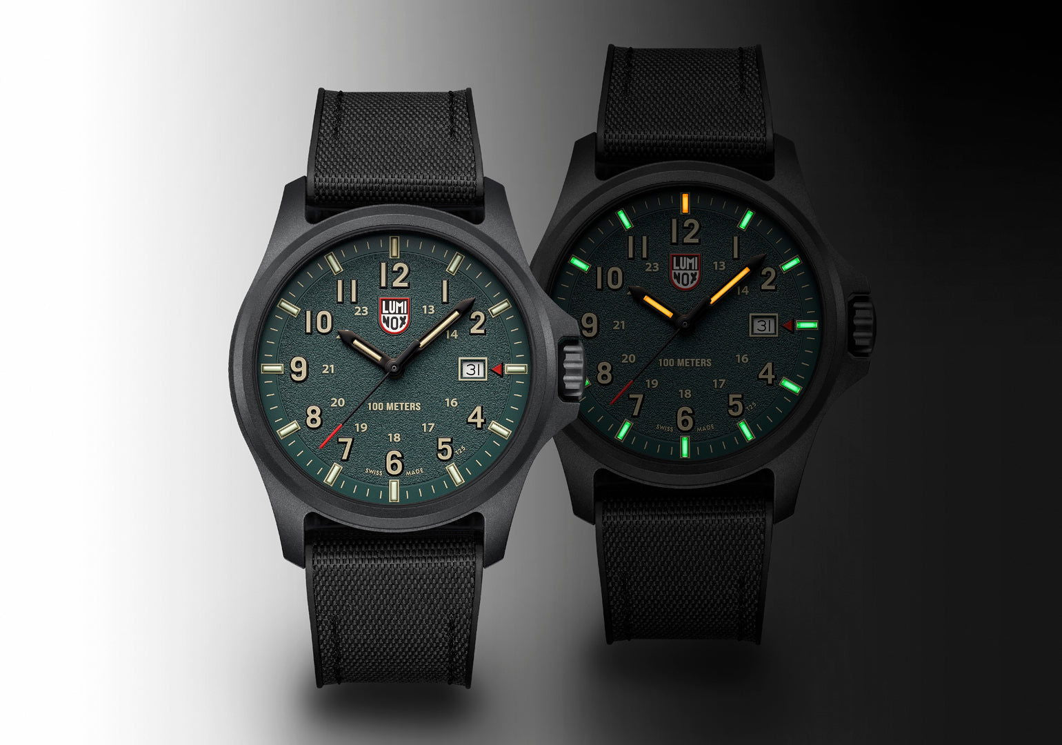 Luminox Atacama Field Quartz 1960 Series Green Dial Watch XL.1977