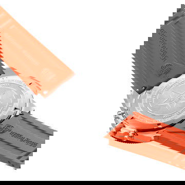 Luminox  Chronograph 44mm, Orange Rubber Strap Diver Watch XS.3149