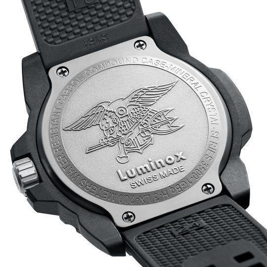 Luminox Navy Seal Black Dial Black Stainless Steel Men's Watch XS.3502.L