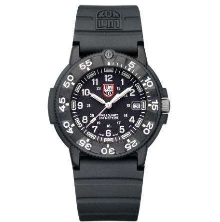 Luminox Original Navy Seal Black Dial Rubber Strap Men's Watch XS.3001.F