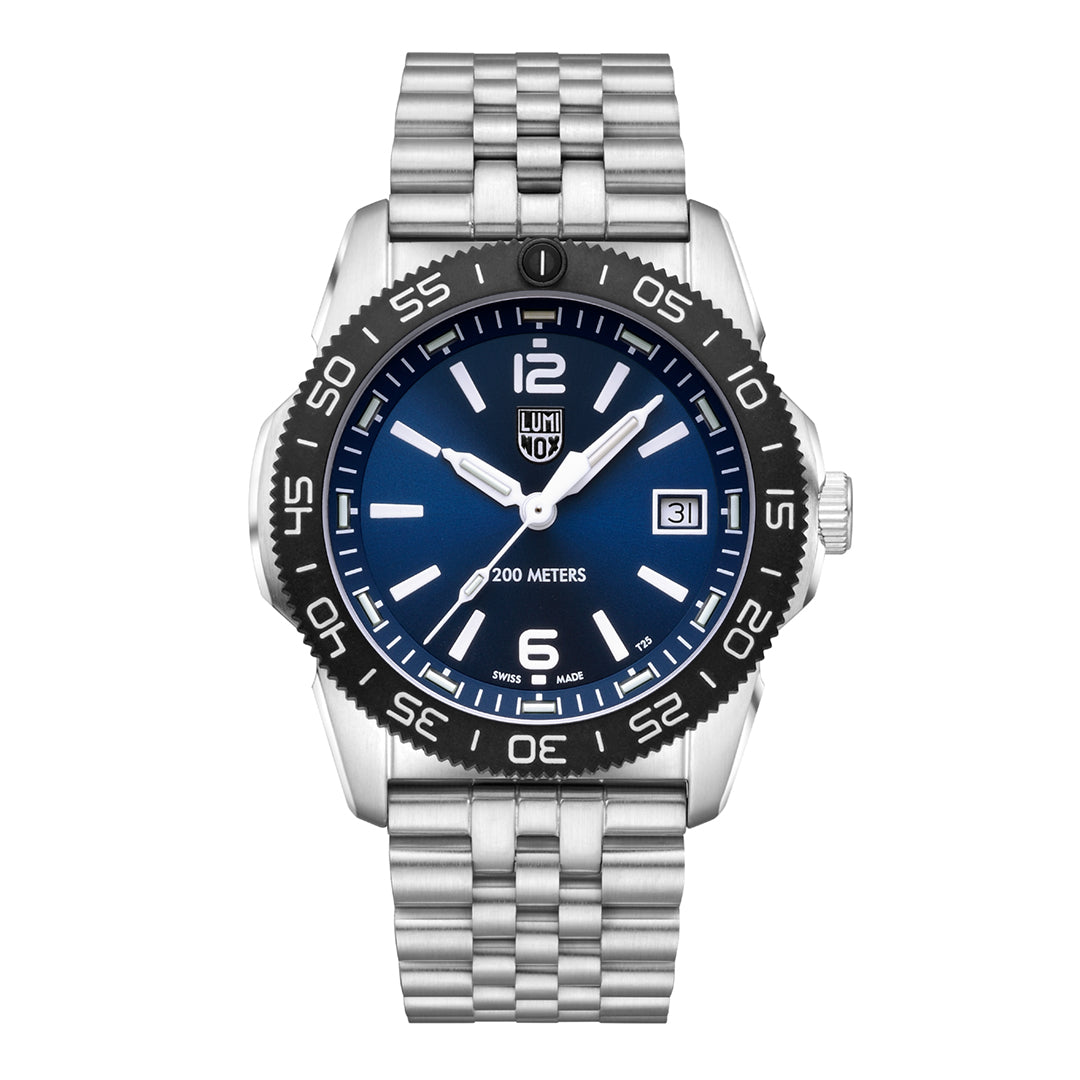 Luminox Pacific Diver Quartz Blue Dial Stainless Steel Watch 3123M.SET