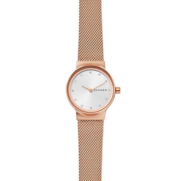 New Skagen Freja Stainless Steel Silver Dial Mesh Band Women's Watch SKW2665