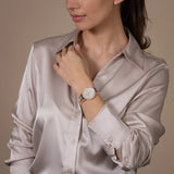 rado R30230912 centrix Jublie Women Automatic Silver Mother Of Pearl Dial Analog Stainless Steel Watch R30230912 - Bijoux Eclore