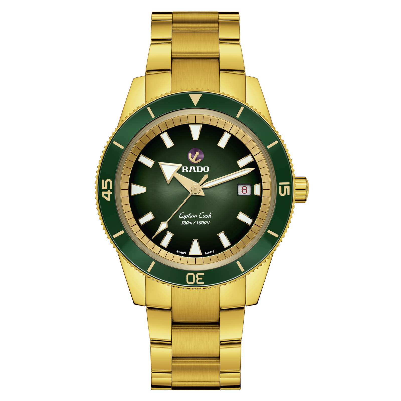 Rado Captain Cook Automatic Green Dial Men's Watch R32136323