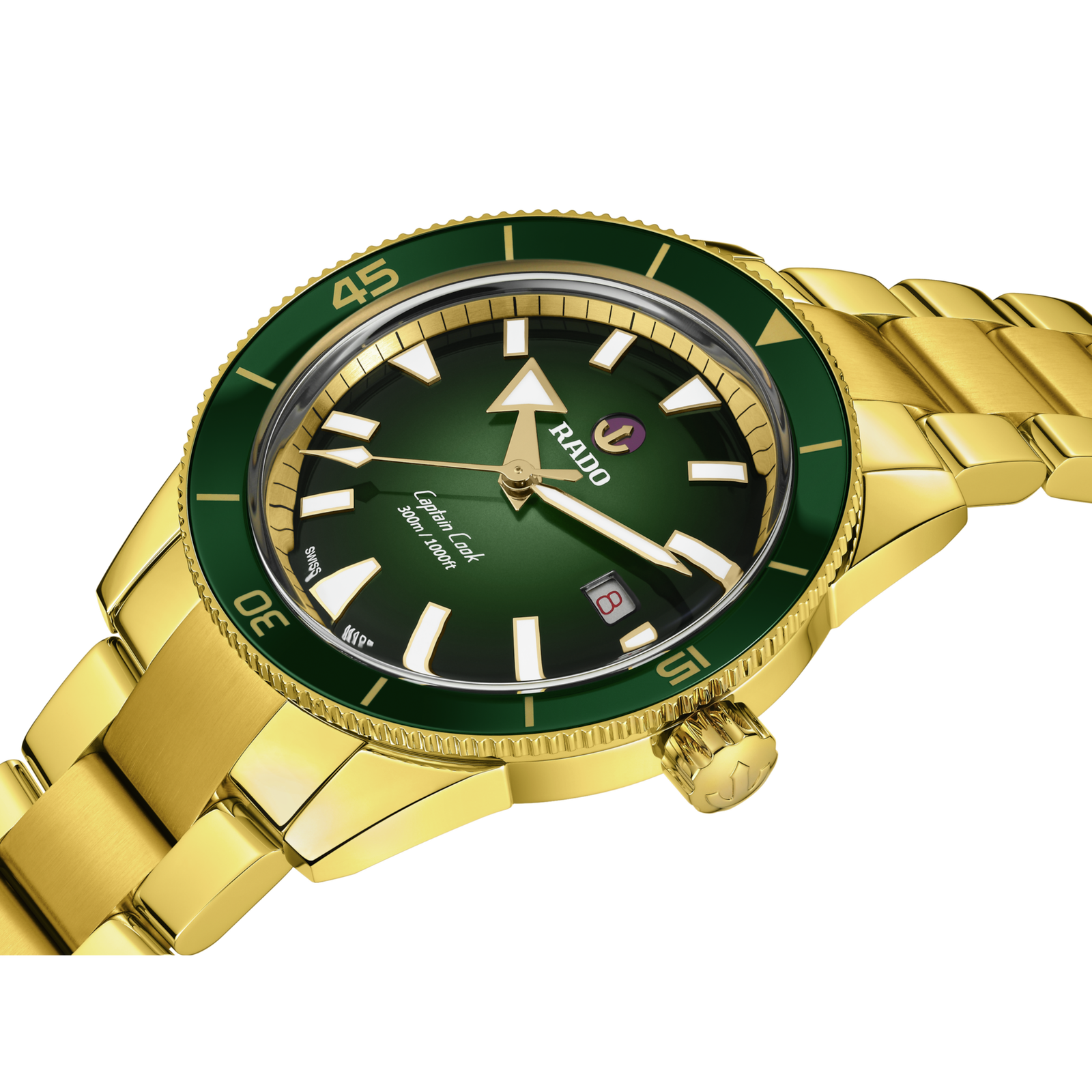 Rado Captain Cook Automatic Green Dial Men's Watch R32136323