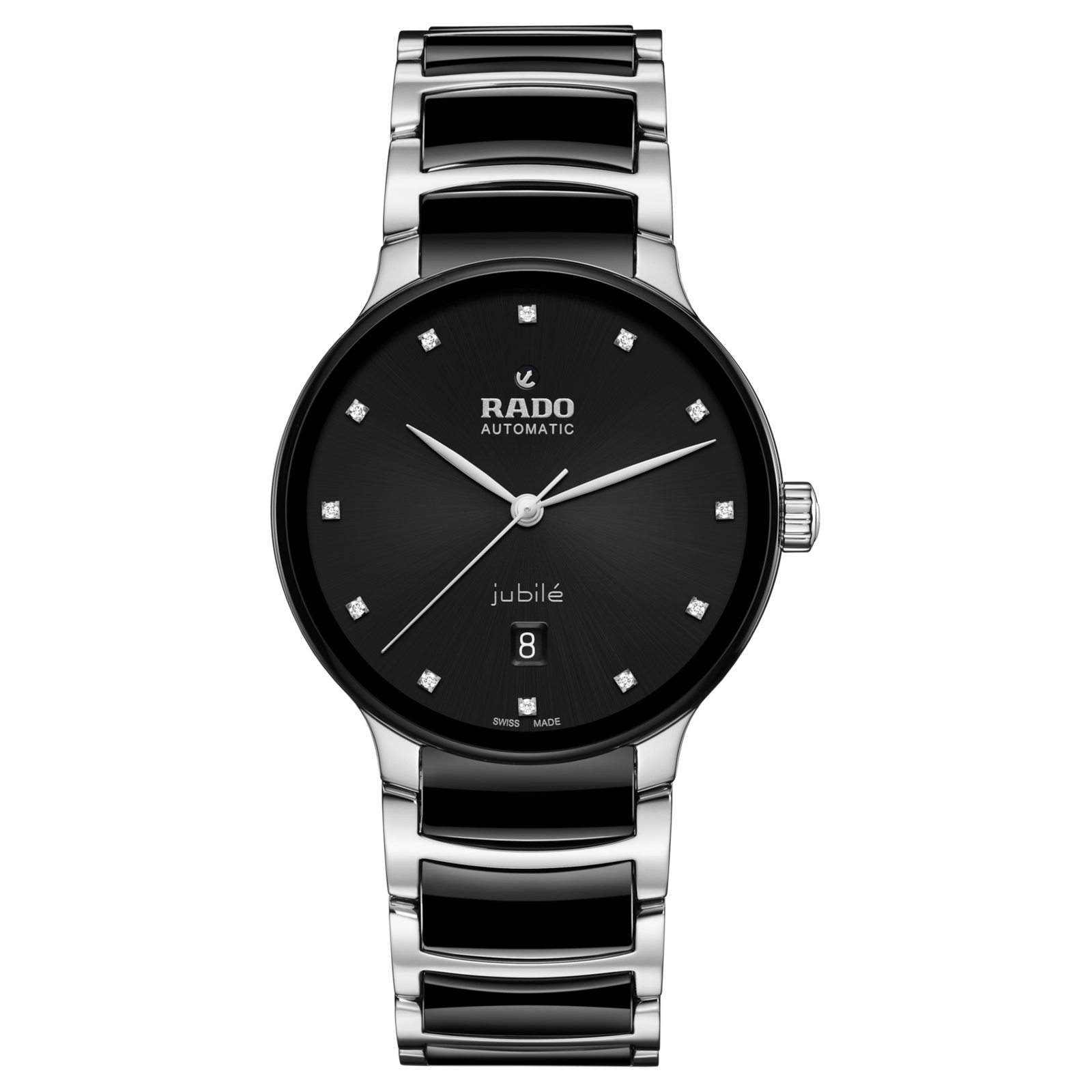 Rado Centrix Automatic Diamonds Black Dial Stainless Steel R30018742