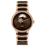 Rado Centrix Automatic Open Heart Brown Dial Rose Gold-Tone R30013302