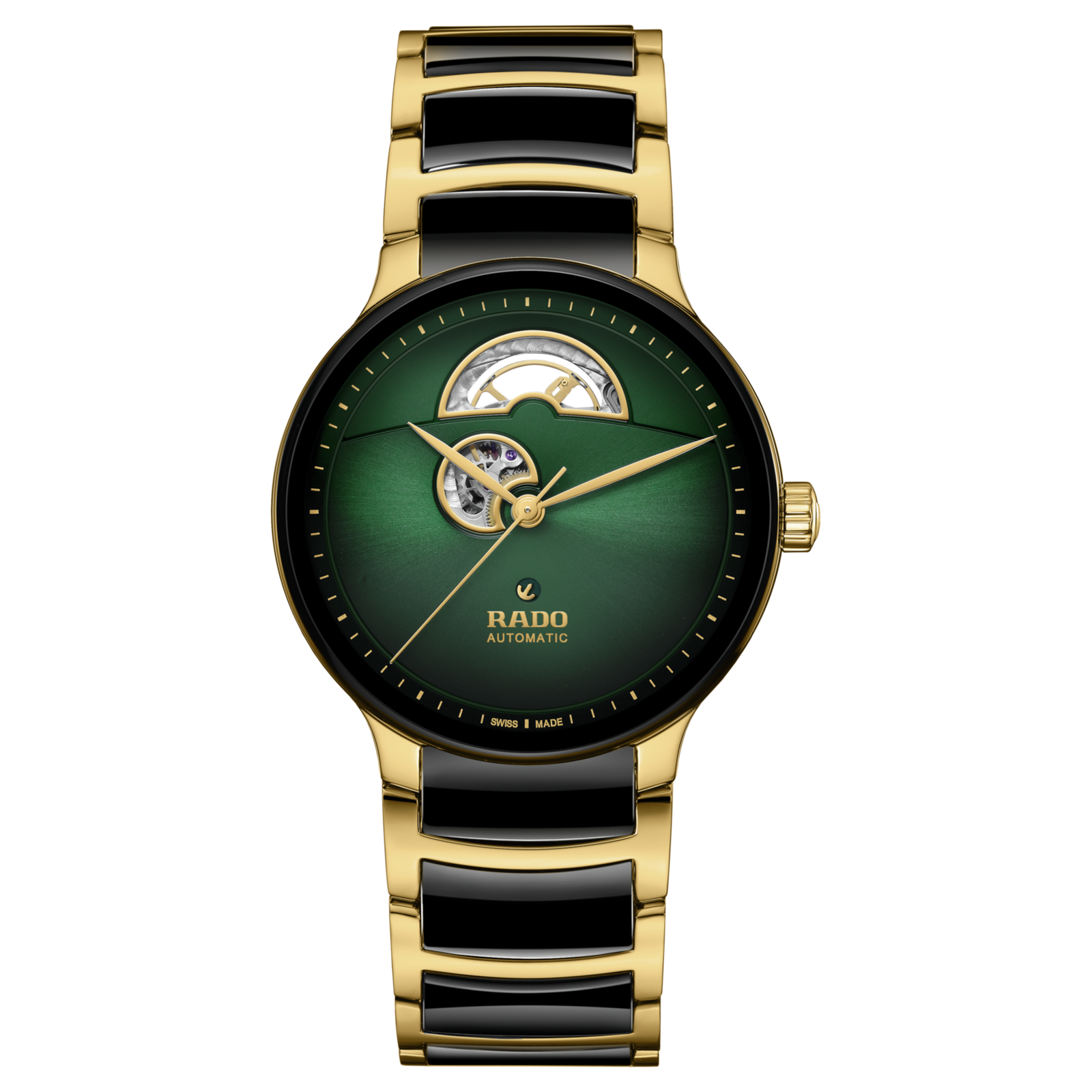 Rado Centrix Automatic Open Heart Green Dial Unisex Watch R30008302