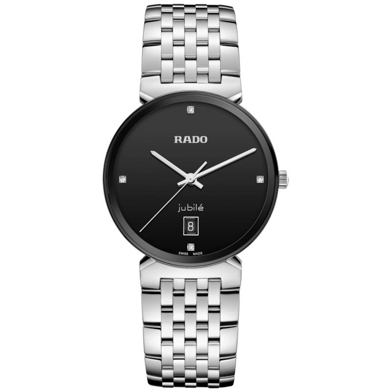Rado Florence Classic Diamonds Black Dial and Stainless Steel R48912713