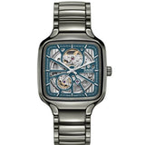 Rado True Square Automatic Blue Open Heart Dial Unisex Watch R27083202