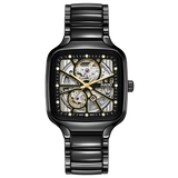 Rado True Square Automatic Open Heart  Black Dial Watch R27086712