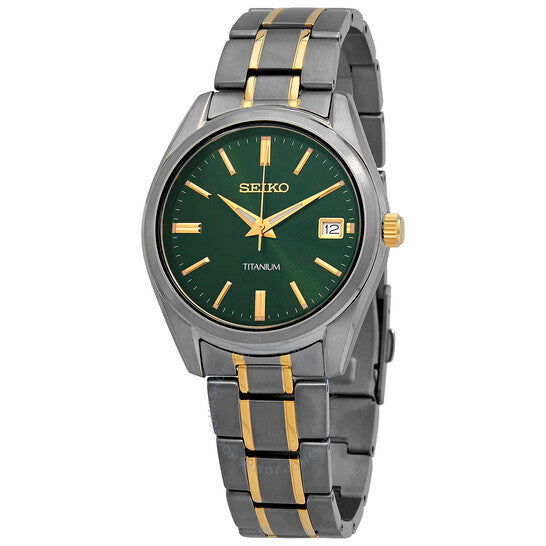 Seiko Essentials Quartz Green Dial Men's Watch SUR377P1