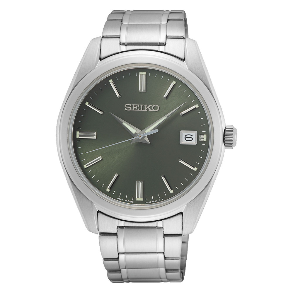Seiko Essentials Quartz Green Dial Men's Watch SUR527P1