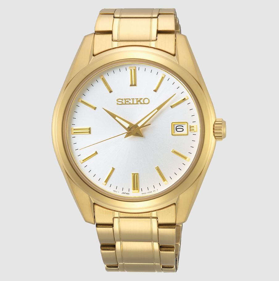 Seiko Quartz White Dial Men's Watch SUR314P1