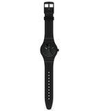 Swatch AM51 Automatic Black Dial Black Silicone Watch SO30B400